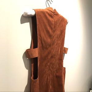 Rust Suede / Velvet Dress